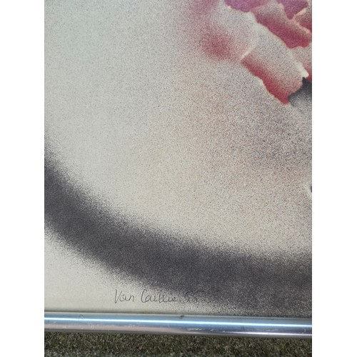461 - VAN CALLIE Abstract watercolour on paper in a glazed frame signed lower left and dated '55.  57 cm x... 