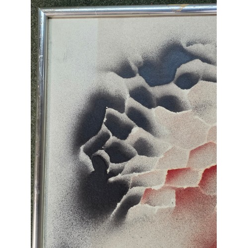 461 - VAN CALLIE Abstract watercolour on paper in a glazed frame signed lower left and dated '55.  57 cm x... 
