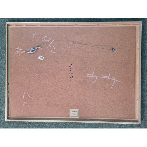 461 - VAN CALLIE Abstract watercolour on paper in a glazed frame signed lower left and dated '55.  57 cm x... 