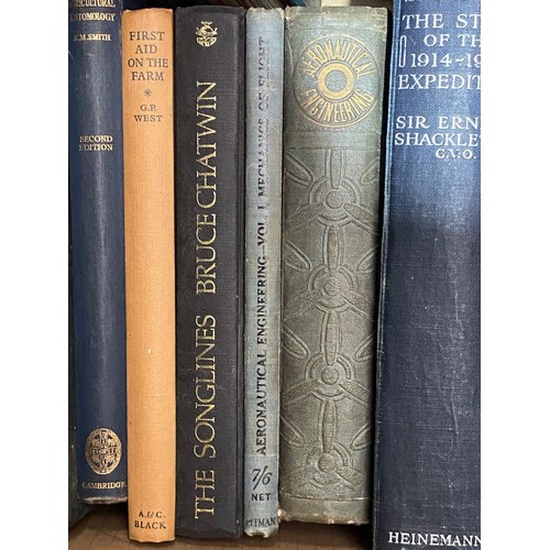 470 - A quantity of books relating to the South Pole, The Antarctic, The North Pole, Scott, Everest.  Also... 