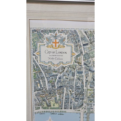 474 - Framed and glazed print by Alfred Taylor, Kent Lancashire Cricket 1906 42 cm x 80 cm and framed and ... 