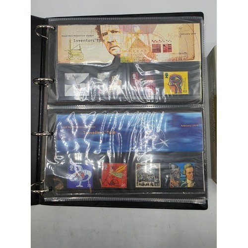 489 - A album collection of Millennium related first day covers together with millennium related postcards... 