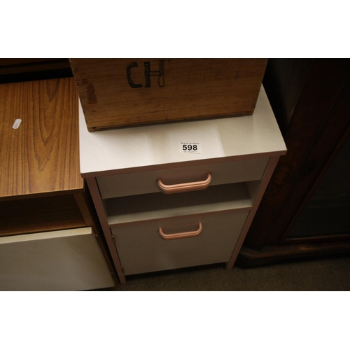 598 - BEDSIDE LOCKERS X 2