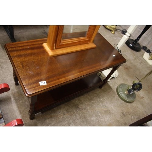 613 - MAHOGANY COFFEE TABLE