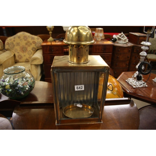 642 - BRASS LAMP CASE