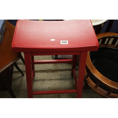 650 - PAINTED STOOL