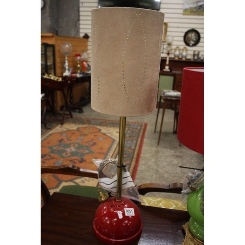 691 - CONVERTED TALL TILLEY LAMP