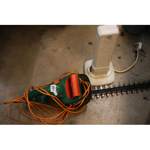 200 - ELECTRIC HEDGE TRIMMER PLUS PLUG JUNCTION BOX