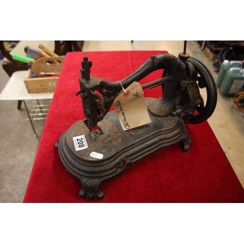 208 - VINTAGE HAND SEWING MACHINE