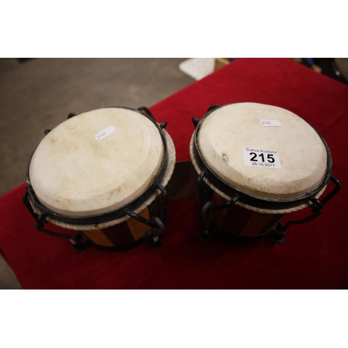 215 - PAIR OF TOMTOM DRUMS