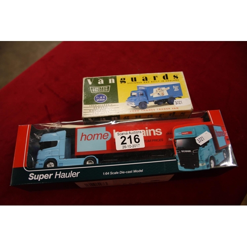 216 - BOXED MODEL VEHICLES X 2