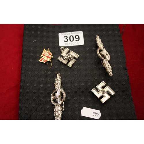 309 - SELECTION OF GERMAN BADGES