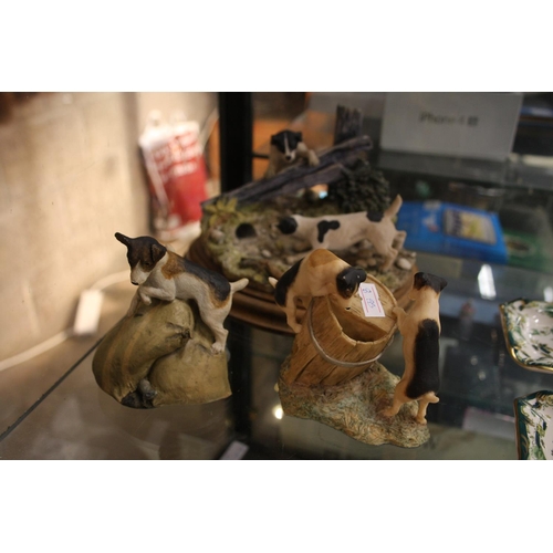 321 - 3 DOG FIGURINES