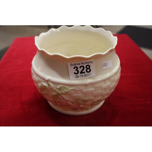 328 - BELLEEK CHINA PLANTER