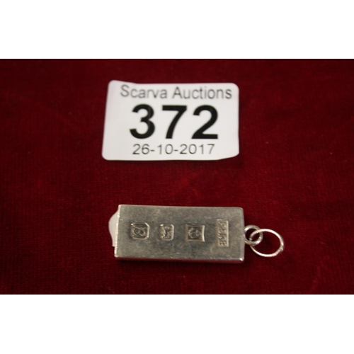 372 - SILVER INGOT