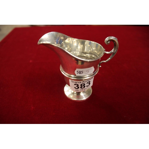 383 - SILVER CREAM JUG