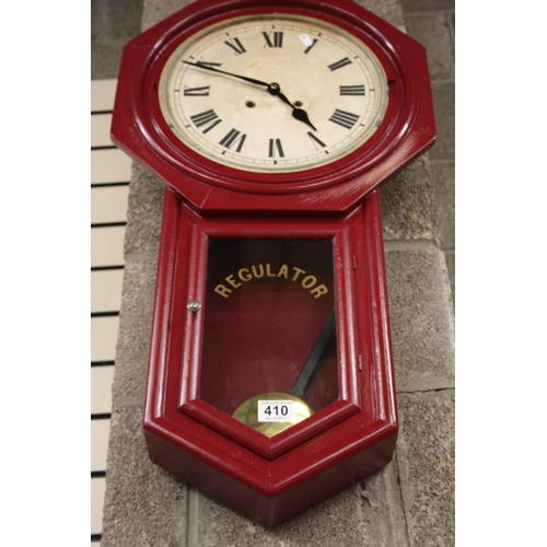 410 - REGULATOR WALL CLOCK