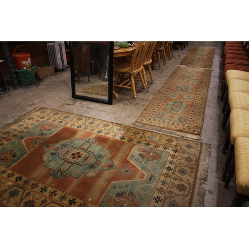 437 - ANTIQUE RUGS X 3