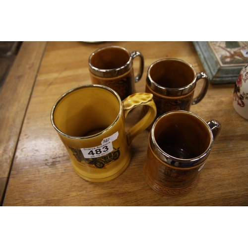 483 - WADE MUGS X 4