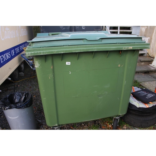 104 - INDUSTRIAL WHEELIE BIN