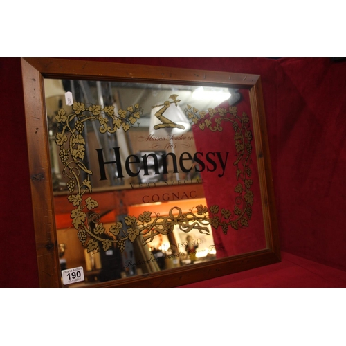 190 - HENNESSY ADVERTISING MIRROR