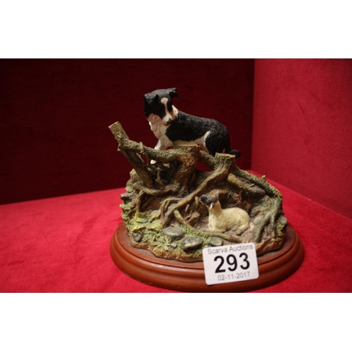 293 - BORDER FINE ARTS COLLIE & LAMB FIGURE