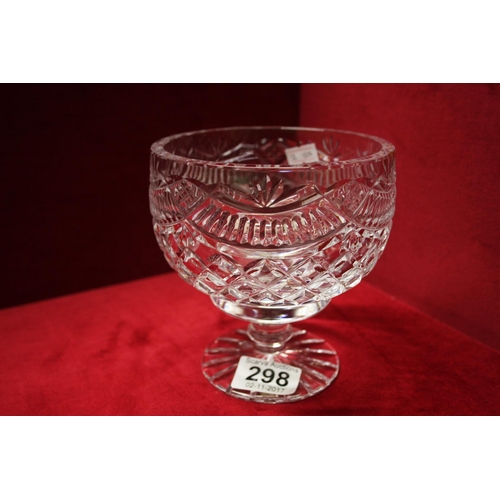 298 - TYRONE CRYSTAL FOOTED BOWL