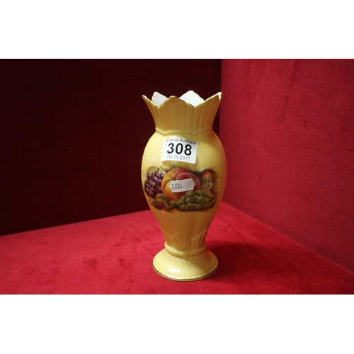 308 - ORCHARD GOLD VASE