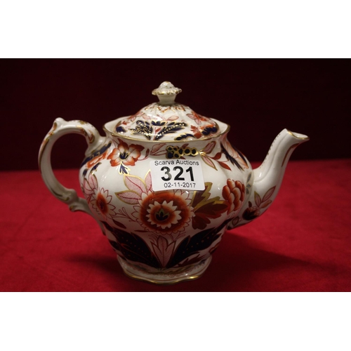 321 - BOOTHES DOVETAIL TEA POT