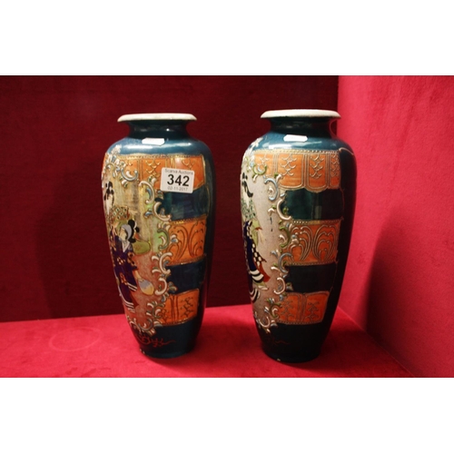 342 - PAIR OF ORIENTAL VASES