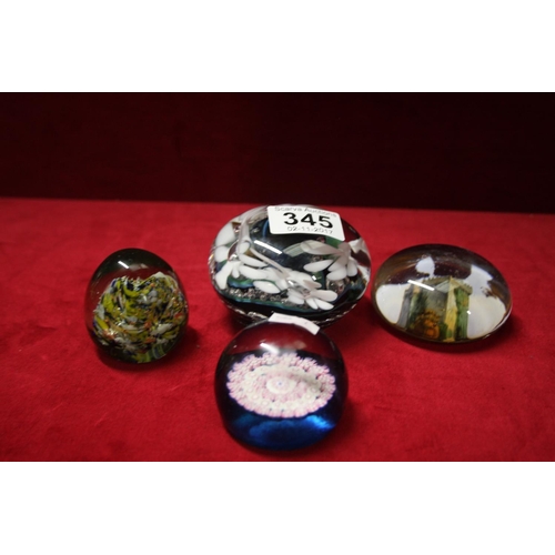 345 - PAPERWEIGHTS X 4