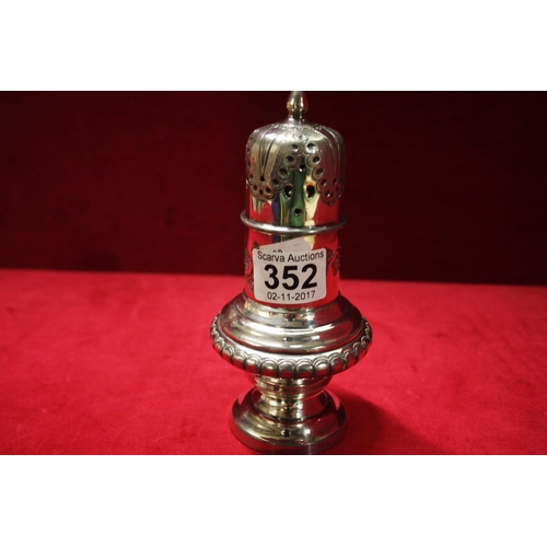 352 - SILVER PLATE SUGAR SIFTER