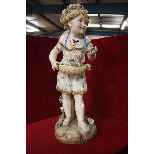 364 - ANTIQUE BISC FIGURINE