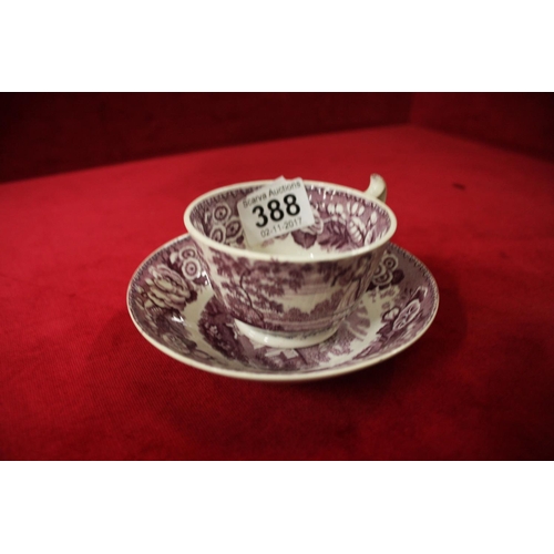 388 - VINTAGE CUP & SAUCER