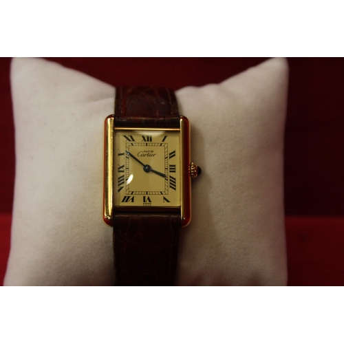 395 - LADIES CARTIER WATCH