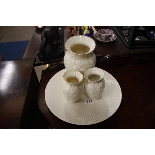 414 - SELECTION OF BELLEEK & BELLEEK LIVING