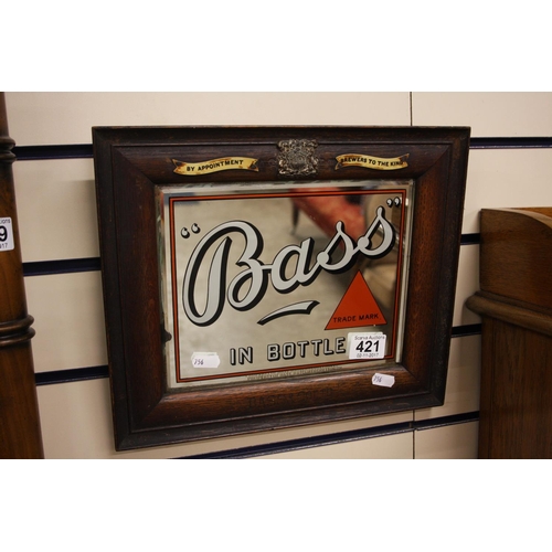 421 - BASS ADVERTISING MIRROR