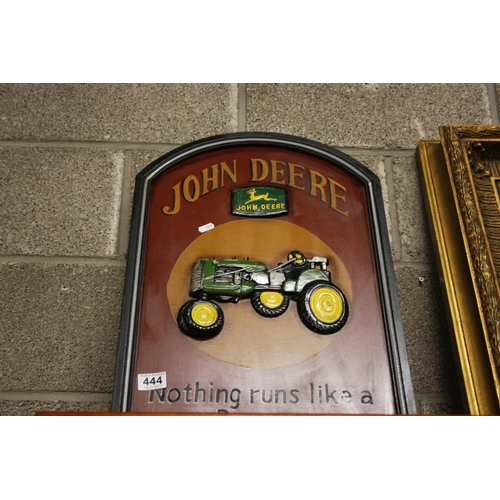 444 - JOHN DEERE PLAQUE