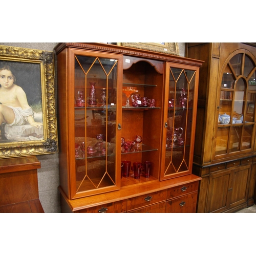 446 - ROSEWOOD DISPLAY CABINET