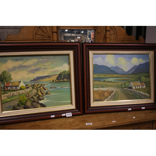 470 - J J O'NEILL OIL PAINTINGS X 2