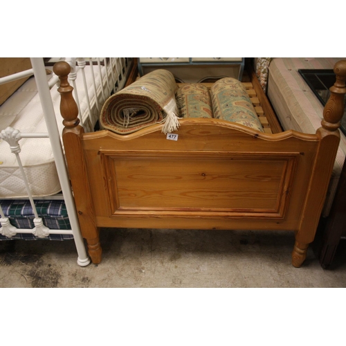 477 - PINE SINGLE BED