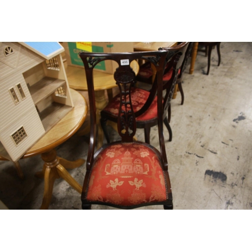 496 - SET OF 4 DINING CHAIRS