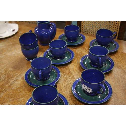 506 - LOT OF DENBY TEAWARE