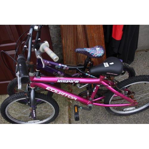 115 - CHILDS BIKES X 2