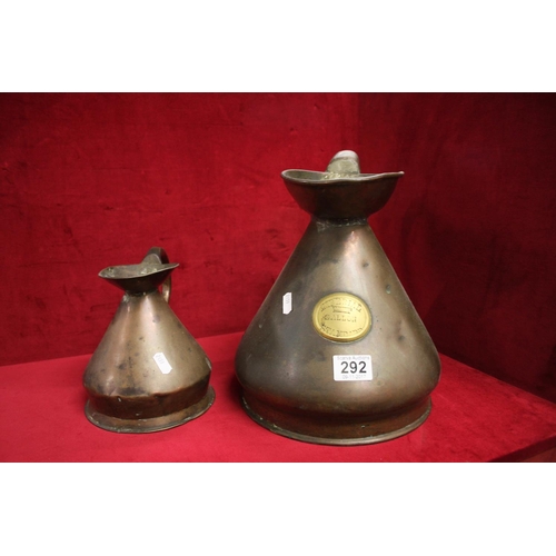 292 - PAIR OF COPPER JUGS