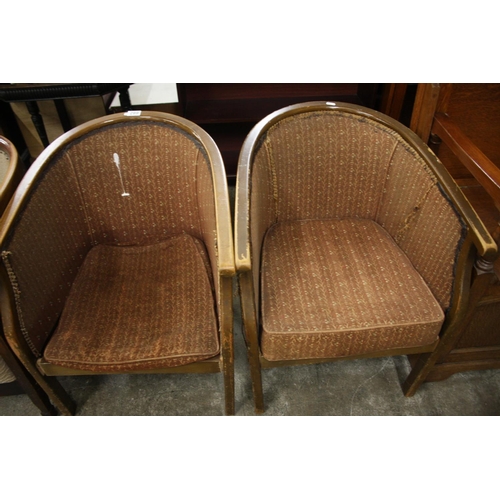 299 - PAIR OF TUB CHAIRS