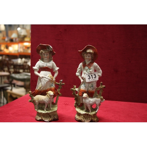 313 - PAIR OF VICTORIAN FIGURES