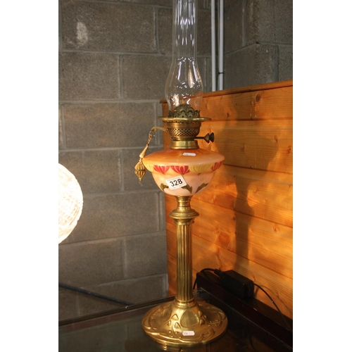 328 - ART DECO OIL LAMP