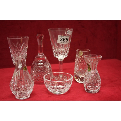 365 - SELECTION OF TYRONE & WATERFORD CRYSTAL