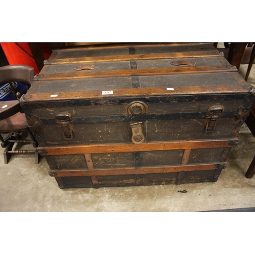 387 - WOODEN TRUNK